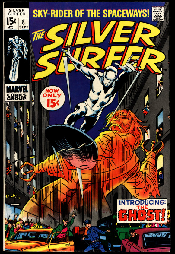 Silver Surfer #8 Marvel 1969 FN 1st Flying Dutchman! 3rd App. Mephisto!