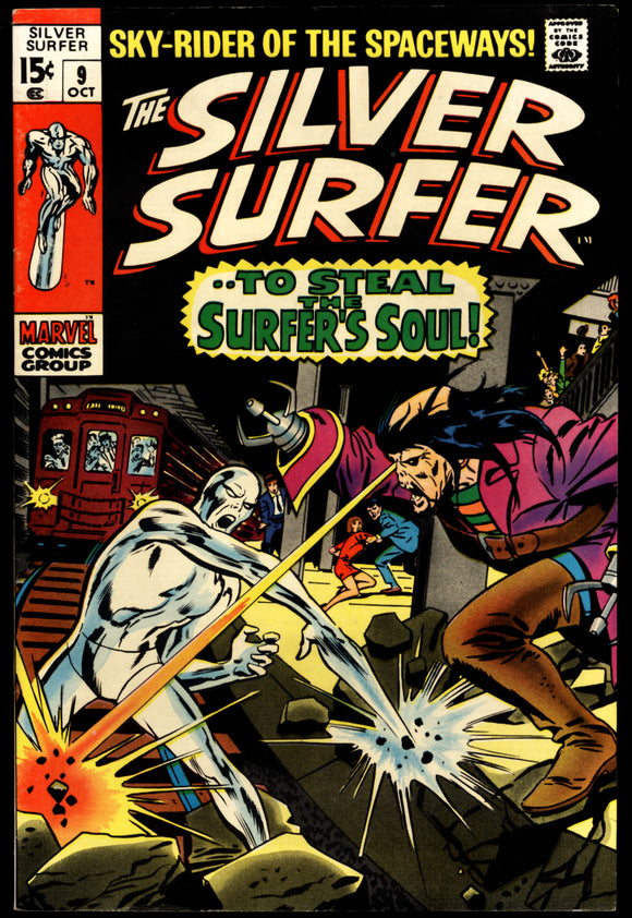 Silver Surfer #9 Marvel 1969 (FN+) Fantastic Four Appearance!