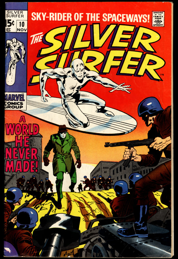 Silver Surfer #10 Marvel 1969 (VG+) 1st Appearance of Yarro Gort!