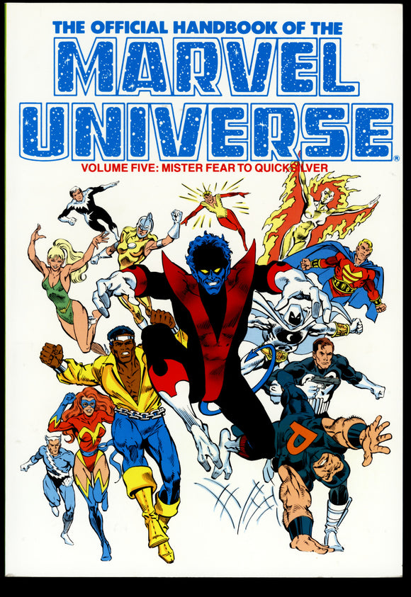 Official Handbook Marvel Universe Vol 5 Mister Fear To Quicksilver 1987 TPB
