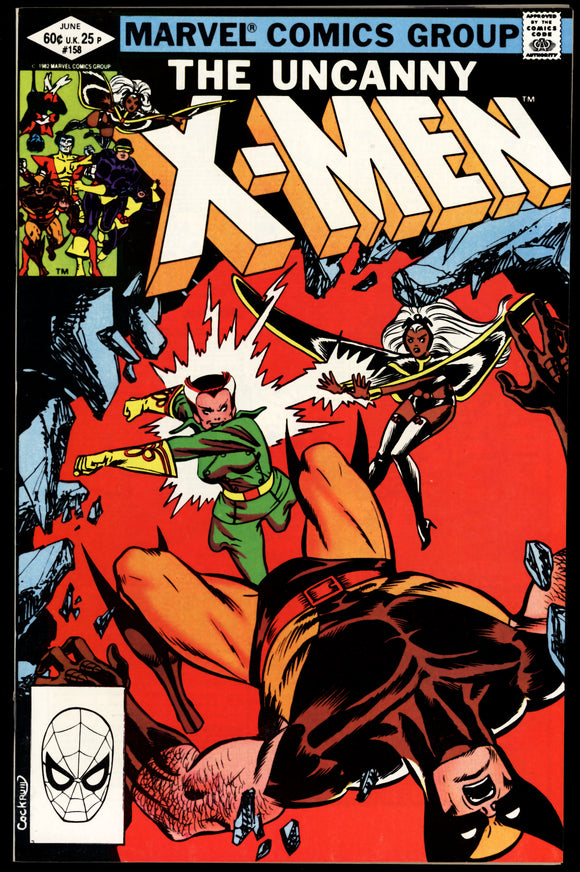 Uncanny X-Men #158 Marvel 1982 (NM-) 1st Rogue in X-Men!