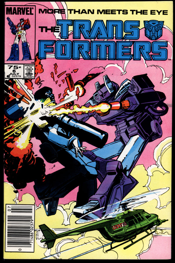 Transformers #6 NM- (1985) 1st app. of Josie Belle! NEWSSTAND!