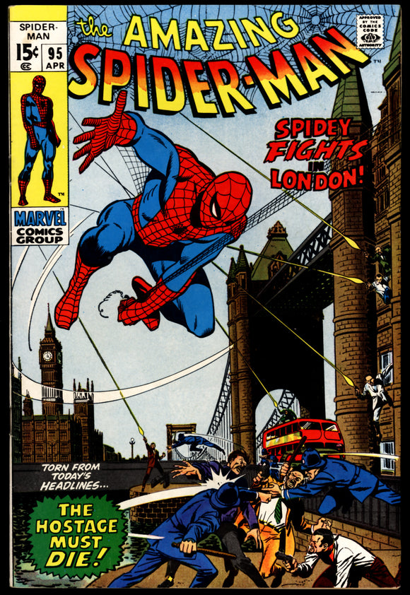 Amazing Spider-Man #95 VF- (1971) Spider-Man in London!
