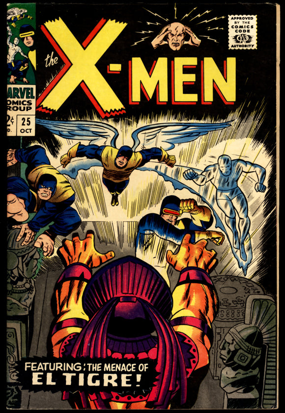 X-Men #25 FN/VF (1966) 1st app. of El Tigre! High Grade!