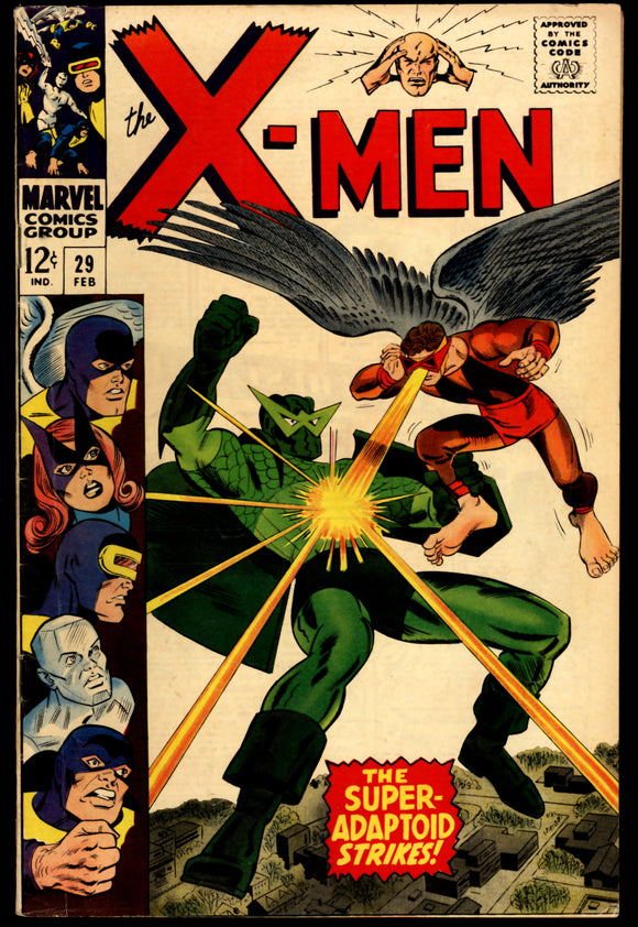 X-Men #29 Marvel 1967 (FN-) Super-Adaptoid App! Mimic Leaves!