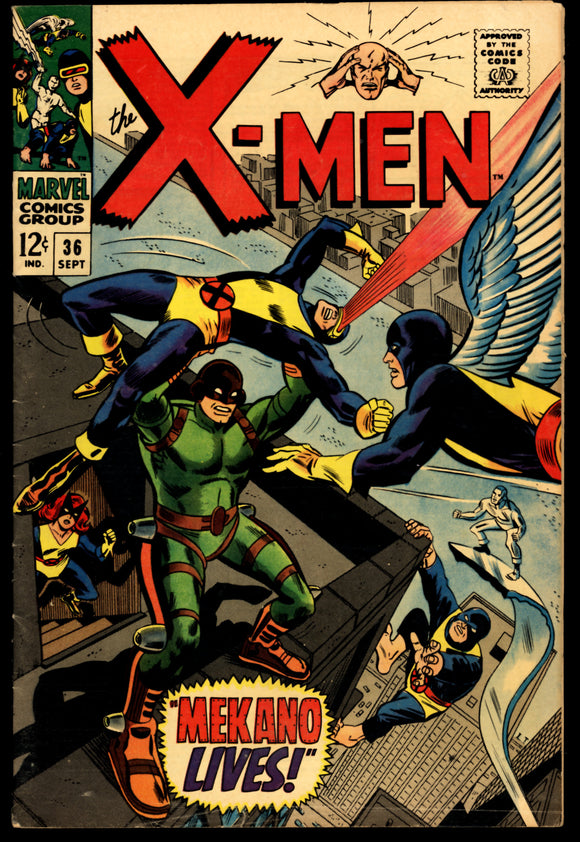 X-Men #36 FN-/FN (1967) 1st app. of Mekano!