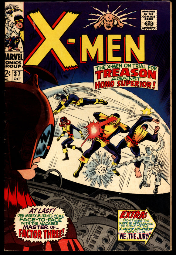X-Men #37 Marvel Comics 1967 (FN-) 1st App of the Mutant Master!
