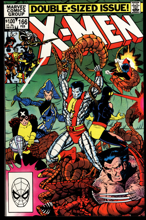 Uncanny X-Men #166 NM (1982) 1st app. of Lockheed!