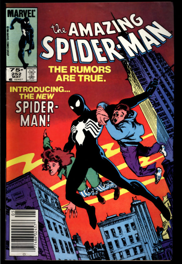 Amazing Spider-Man #252 VF- 1st app. of Black Suit! C.P.V.
