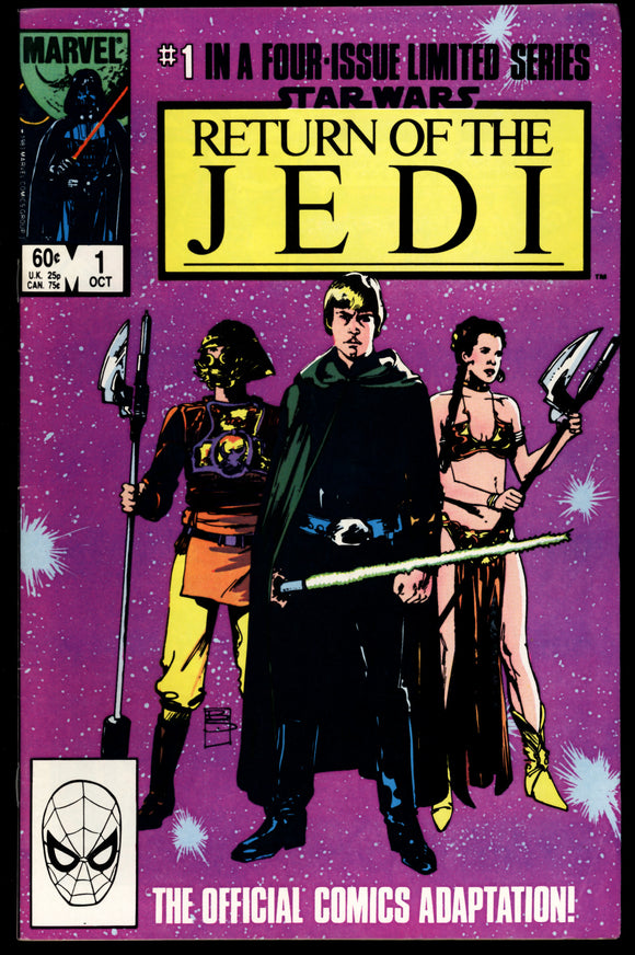 Star Wars Return of the Jedi #1-4 Marvel 1983 VF/VF+ Complete 4 Issue Set!