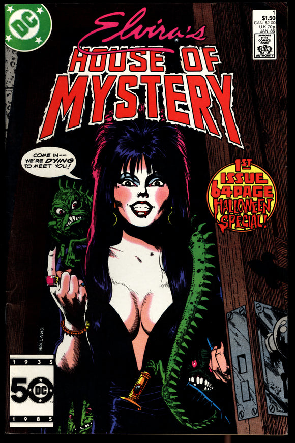Elvira's House of Mystery #1 VF+/NM (1986) 1st app. of Elvira! G.G.A.