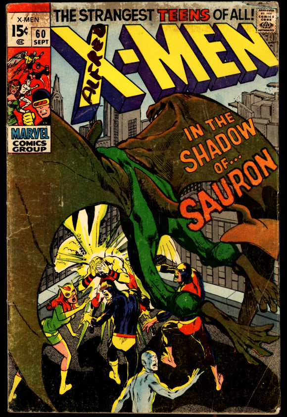 X-Men #60 GD/VG (1969) 1st app. of Sauron!