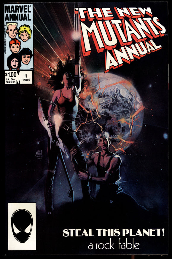 New Mutants Annual #1 NM+ (1984) 1st Lila Cheney! Tough Black cover!