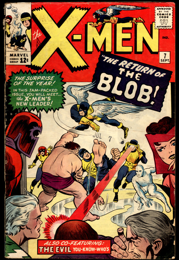 X-Men #7 GD/VG (1964) 1st app. of Cerebro! 2nd app. of Blob!