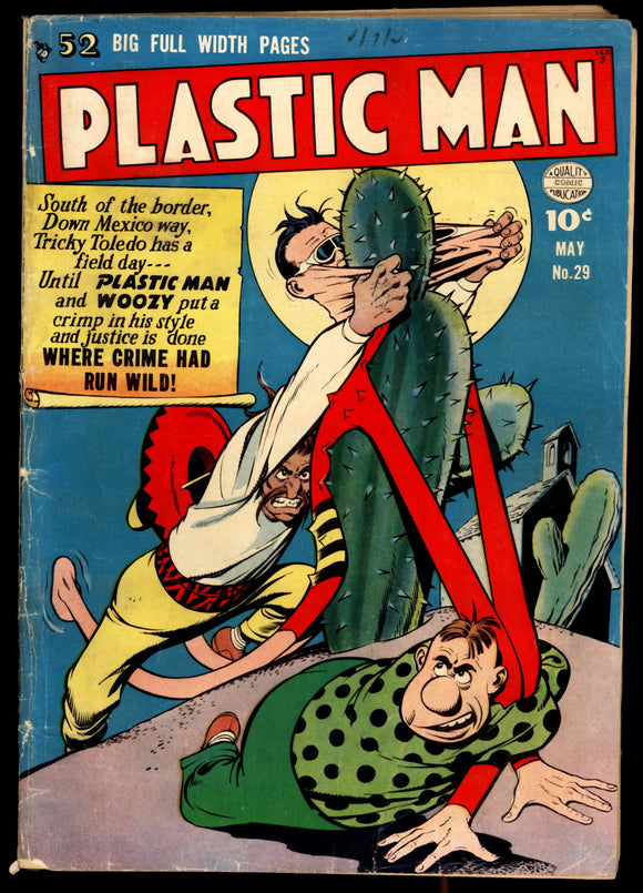 Plastic Man #29 Quality Comics 1951 (VG-) Golden Age HTF!