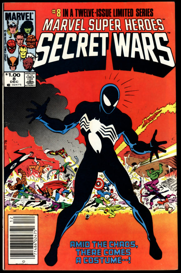 Marvel Super Heroes Secret Wars #8 VF- 1st Black costume! C.P.V.