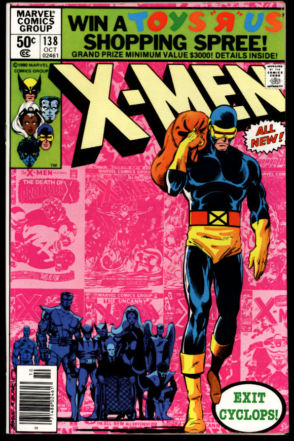 X-Men #138 Marvel 1980 (VF/NM) Cyclops Leaves the X-Men! NEWSSTAND!