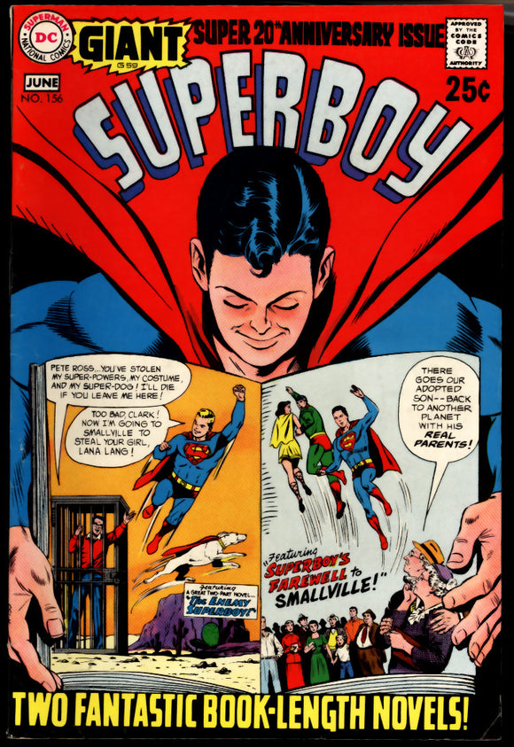 Superboy #156 FN/VF (1969) DC Comics Gaint Issue!