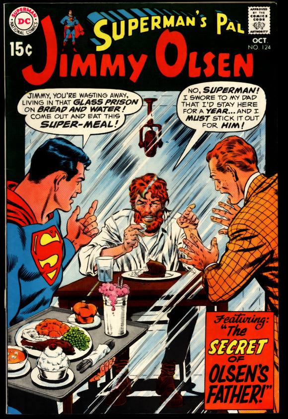 Superman's Pal Jimmy Olsen #124 FN+ (1969) Bottom Staple Detached.
