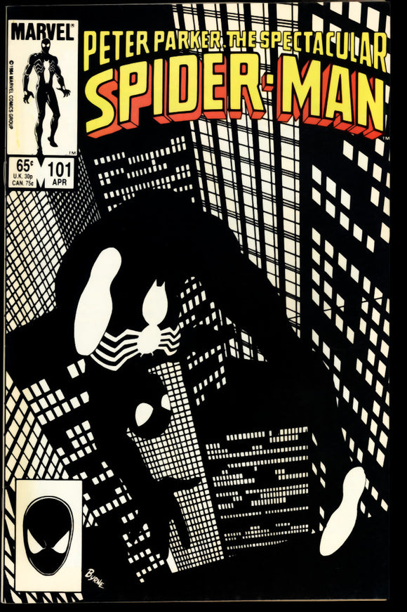 Spectacular Spider-Man #101 Marvel 1985 (VF/NM) John Byrne cover!
