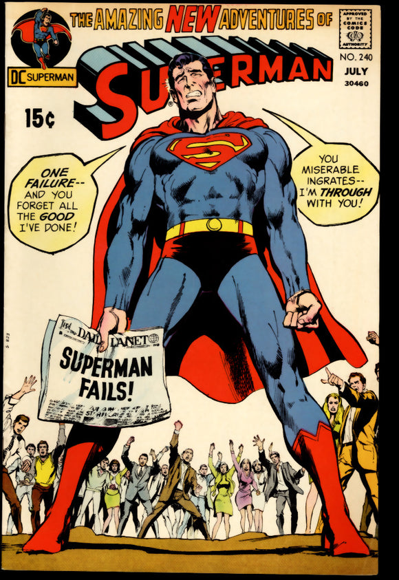 Superman #240 FN+ (1972) Neal Adams cover!