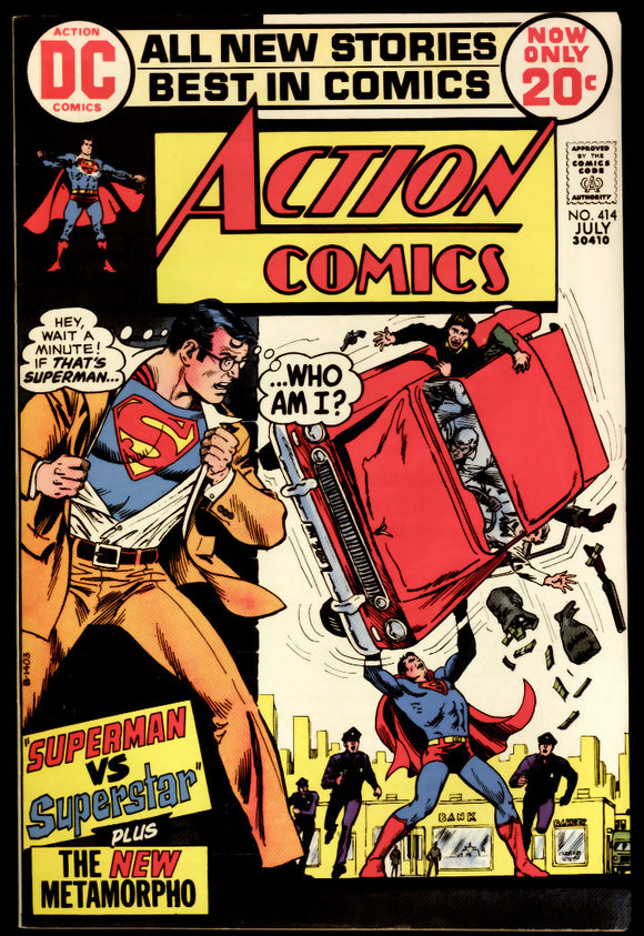 Action Comics #414 VF/NM (1972) Superman vs Superstar!