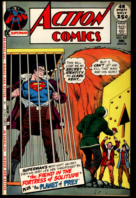 Action Comics #407  VF+ (1969 Curt Swan cover!