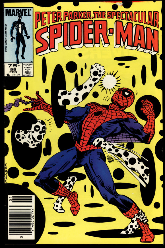 Spectacular Spider-Man #99 Marvel 1985 (VF-) Canadian Price Variant!