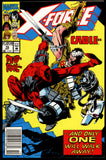 X-Force #15 Marvel 1992 (NM-) Cable vs. Deadpool! NEWSSTAND!