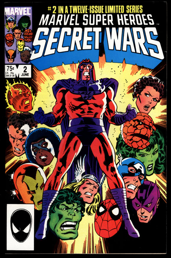 Marvel Super Heroes Secret Wars #2 1984 (VF/NM) Magneto Cover!