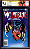 Wolverine #2 CGC 9.6 (1982) Signed Claremont! Miller! Rubinstein! CPV