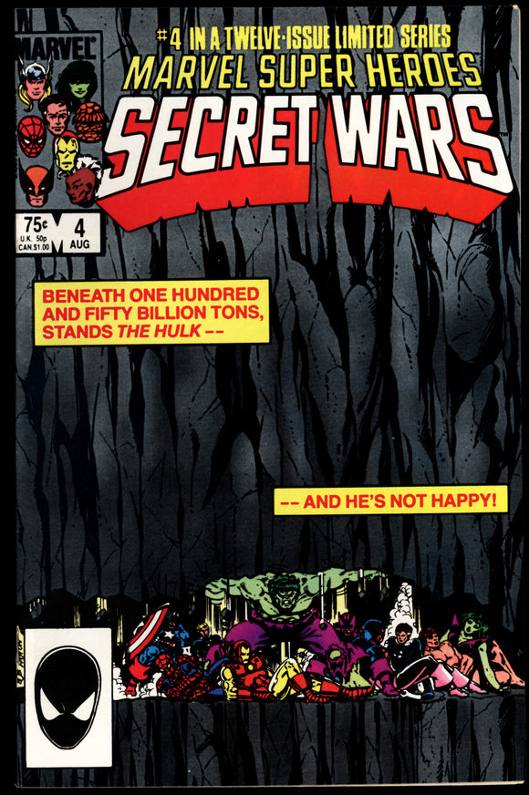 Marvel Super Heroes Secret Wars #4 1984 (VF/NM) Mike Zeck Cover!