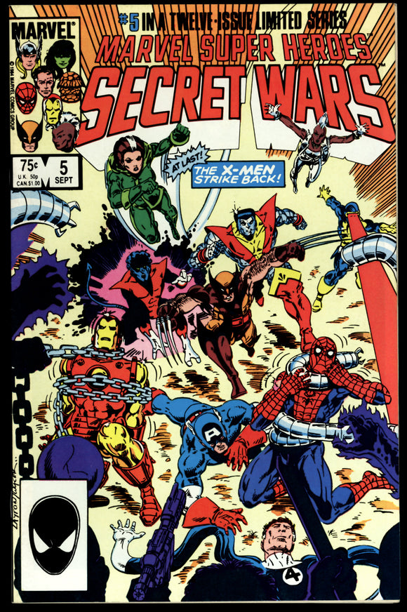 Marvel Super Heroes Secret Wars #5 1984 (NM-) X-Men Appearance!