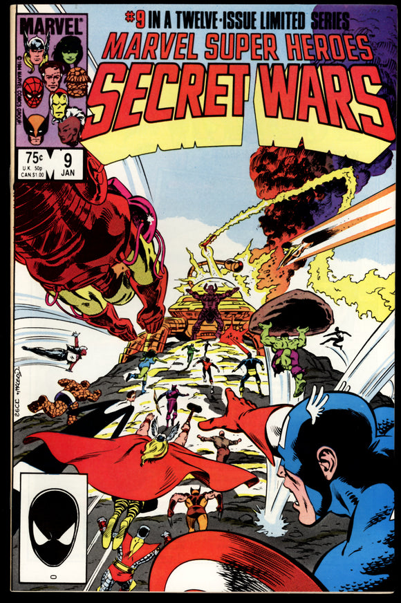 Marvel Super Heroes Secret Wars #9 1985 (NM-) Classic Galactus Cover!