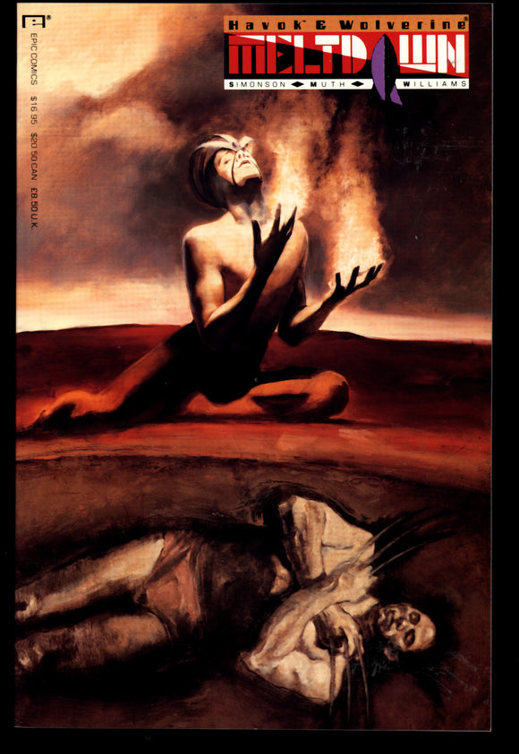 Havok & Wolverine Meltdown Marvel 1990 First Printing Trade Paper Back