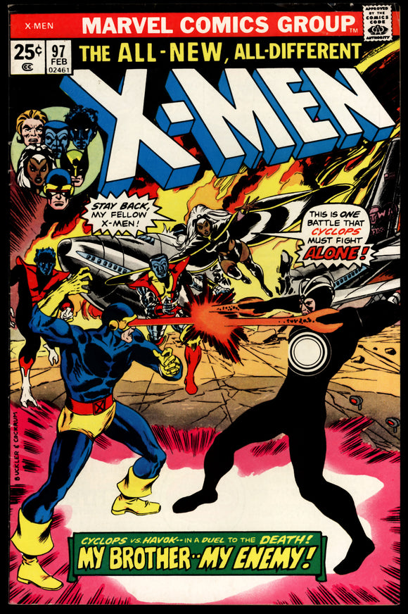 X-Men #97 Marvel 1976 (FN-) 1st Cameo App. of Lilandra!
