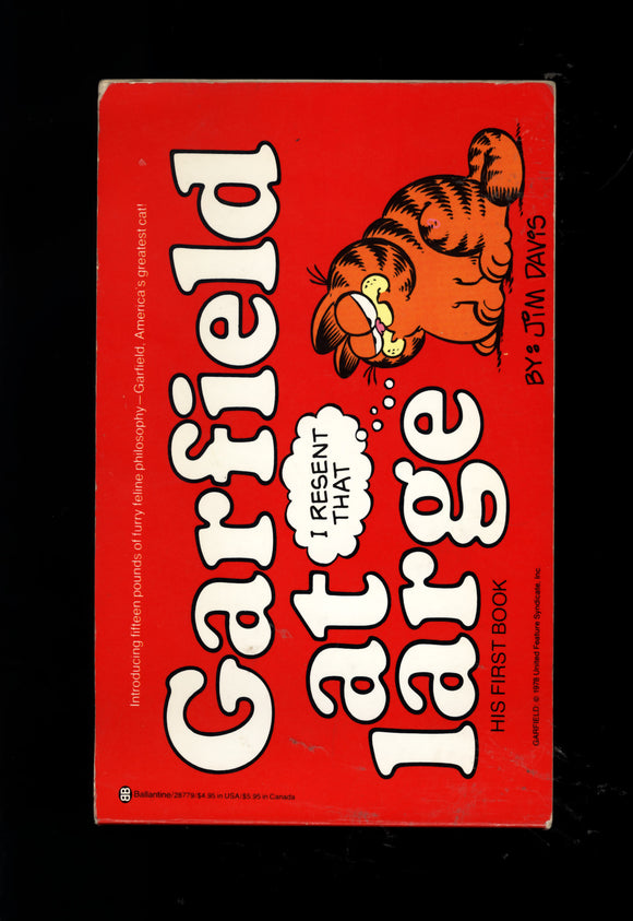 Garfield At Large Ballantine 1980 First Printing Trade Paper Back