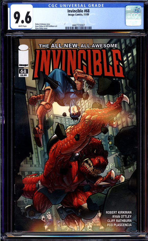Invincible #68 CGC 9.6 (2009) 1st Appearance of Dinosaurus!