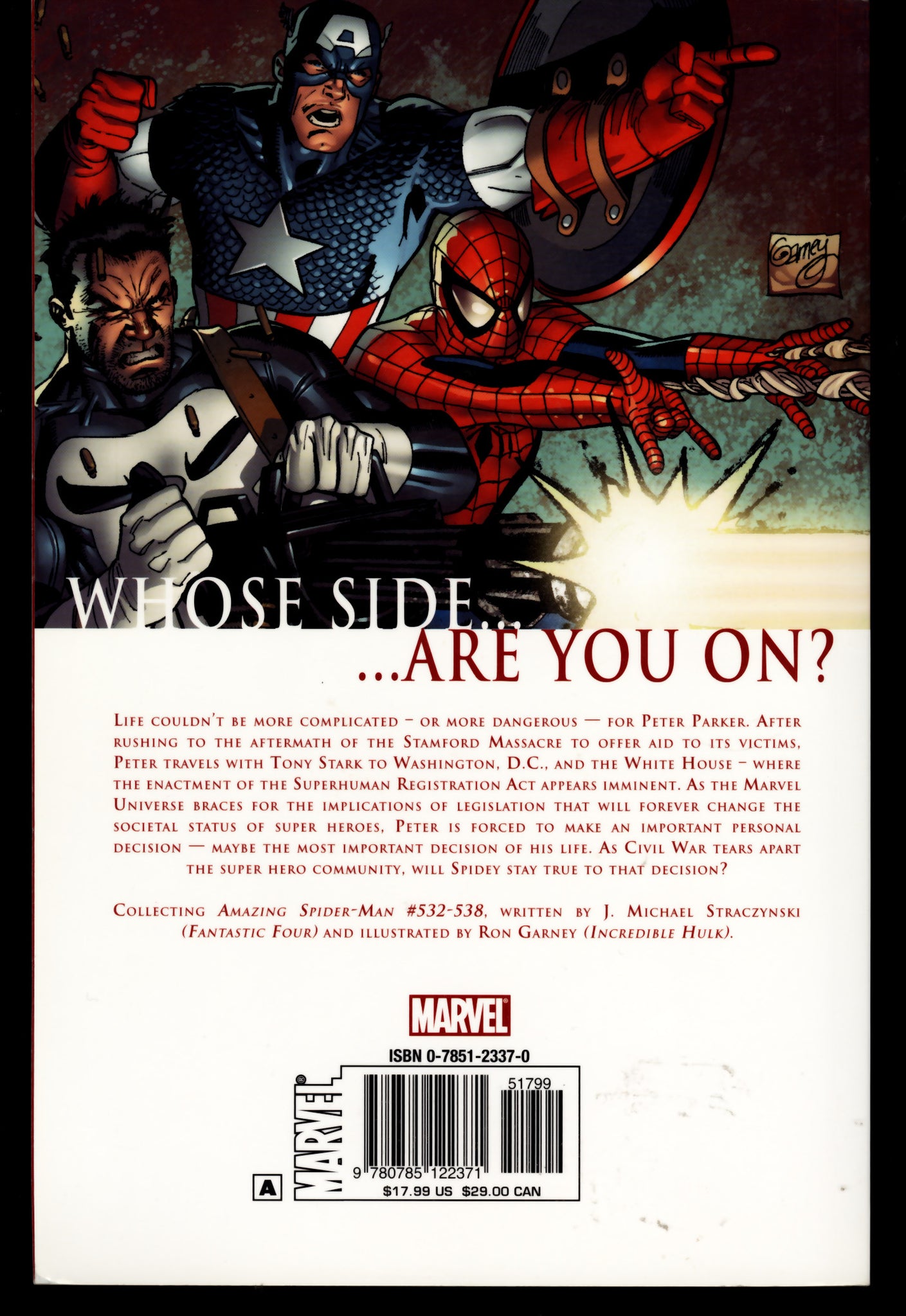 Civil War Amazing Spider Man Marvel 2007 First Printing