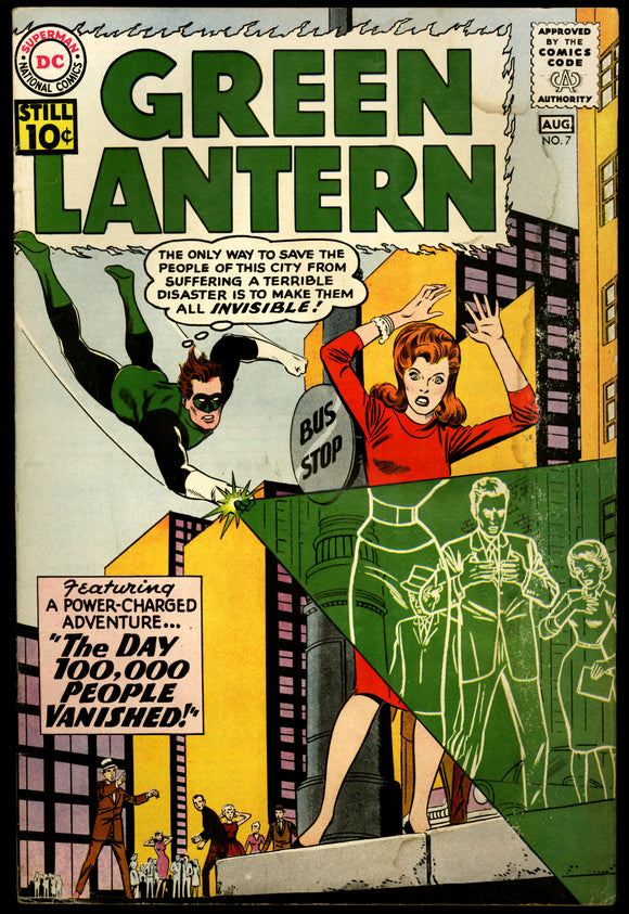 Green Lantern #7 VG-/VG (1961) Origin & 1st App. of Sinestro!