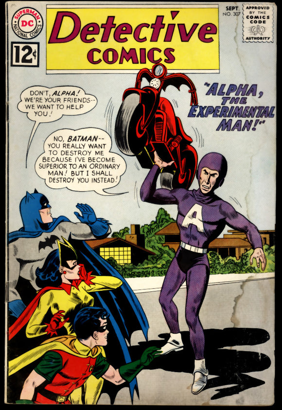 Detective Comics #307 GD+ (1962) 1st Alpha the Experimental Man!