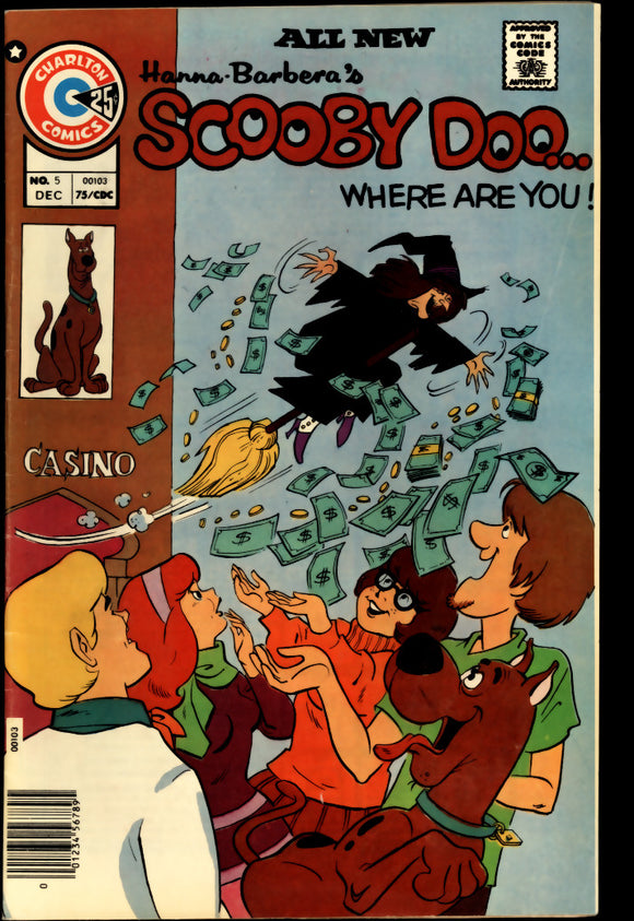 Scooby Doo Where Are You #5 F+ (1975) Scooby Doo Charlton comics!