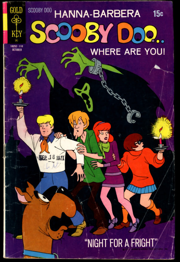 Scooby Doo #8 G/VG (1971) Mark Jewelers Insert Variant  Gold Key!