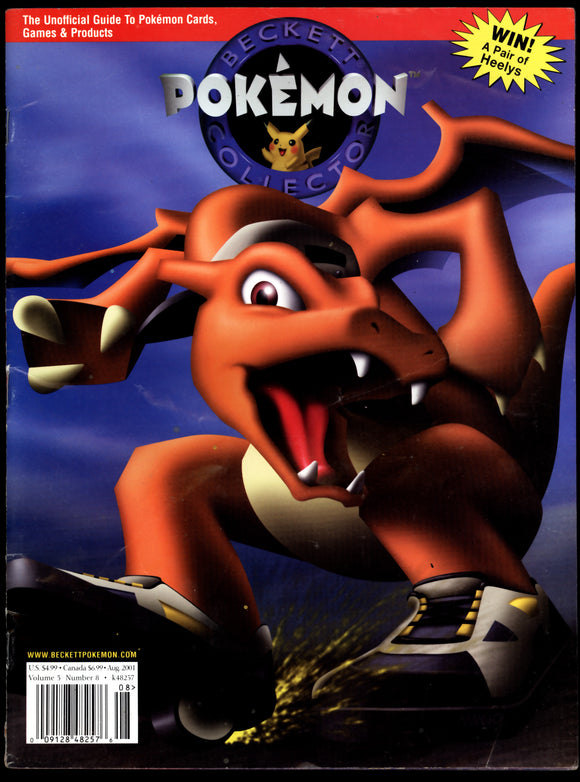 Beckett Pokémon Collector Magazine Charizard Vol 3 #8 Aug 2001
