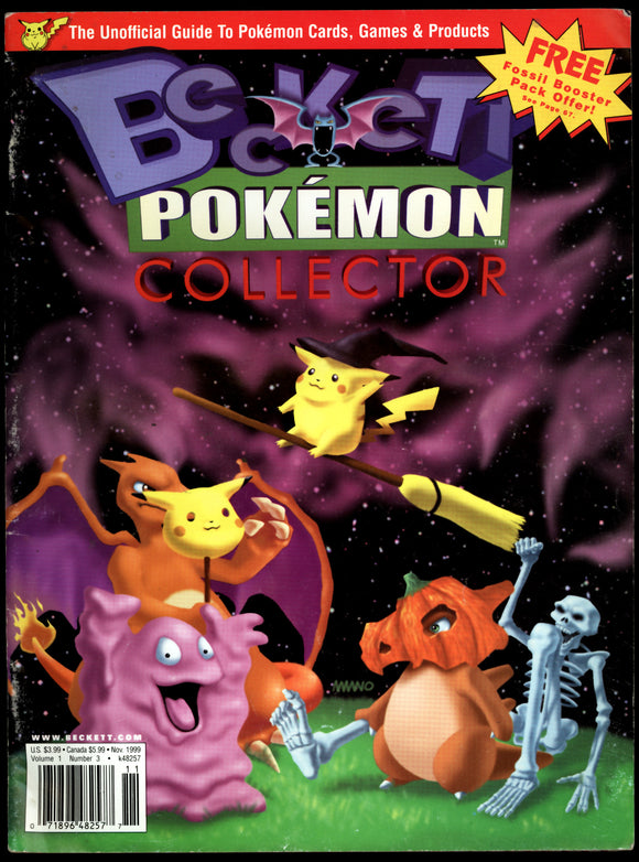 Beckett Pokémon Collector Magazine Halloween Vol 1 #3 Nov 1999