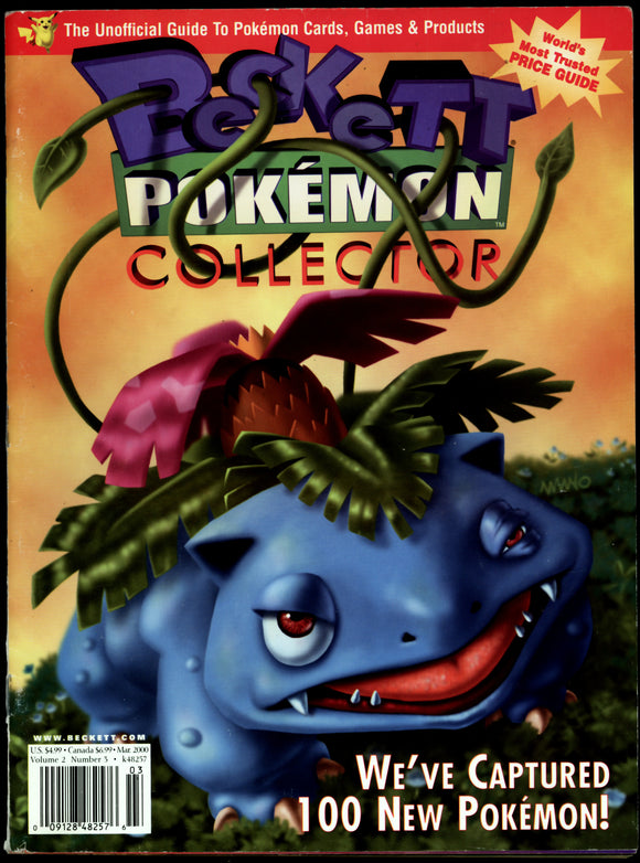 Beckett Pokémon Collector Magazine Venusaur Vol 2 #3 Mar 2000