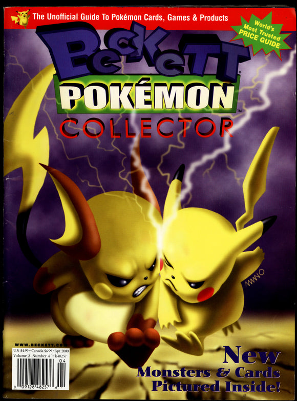Beckett Pokémon Collector Magazine Pikachu vs. Raichu Vol 2 #4 Apr 2000