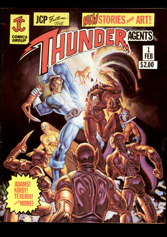 Thunder Agents #1 Feb 1981 JC Comics Group Adams! Kirby! Texeira!