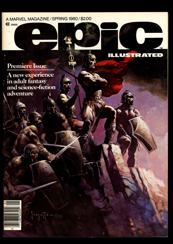 Epic Illustrated Magazine #1 Marvel 1980 Magazine Frank Frazetta Cover