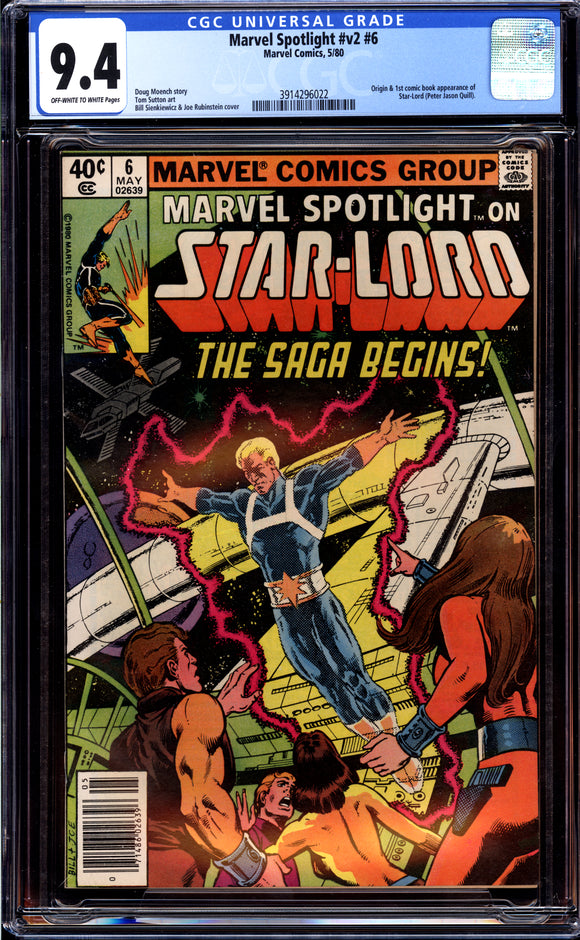 Marvel Spotlight v2 #6 CGC 9.4 (1980) 1st Starlord in Comics! NEWSSTAND